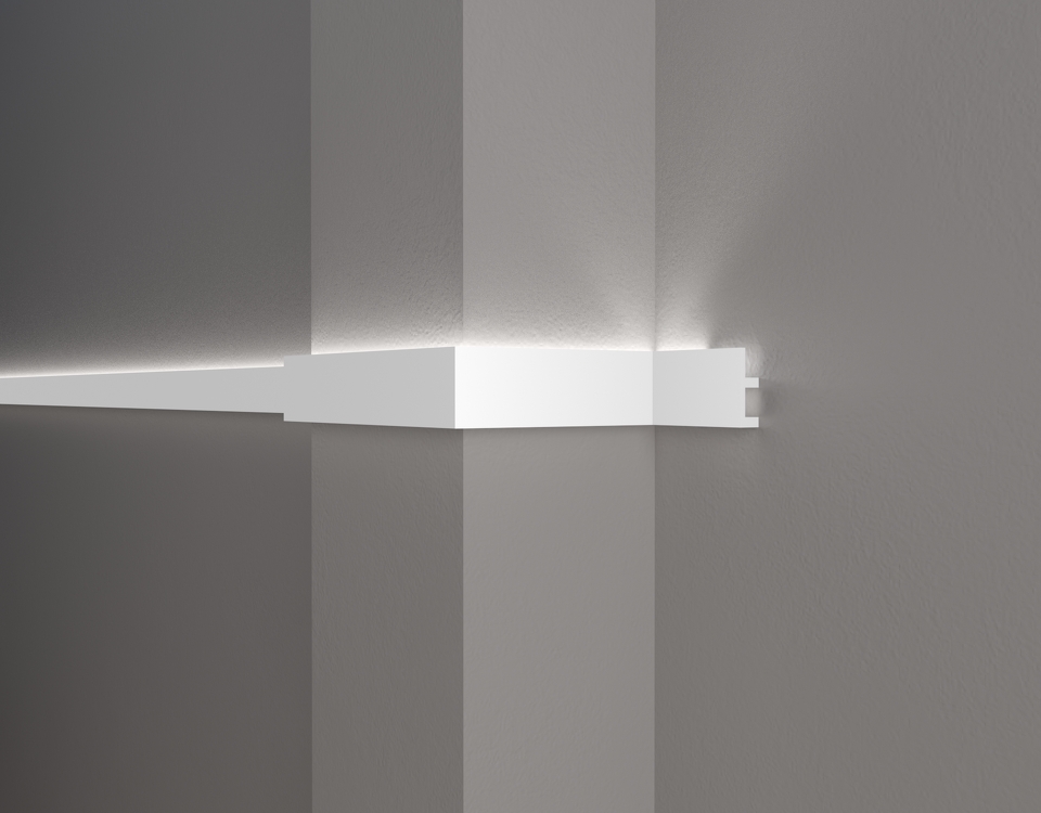 Фото №3  Молдинг Decor-dizayn DD617/Молдинг с отражателем (50х20x2000мм)/32, шт