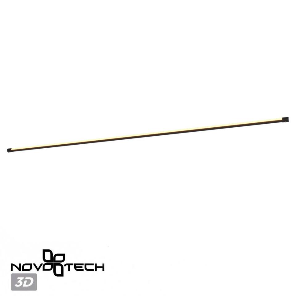 Фото №7  NOVOTECH 359349 KONST NT24 048 черный Светильник линейный светодиодный IP20 LED 20W 170-265V 3000K 1540Лм VITZ