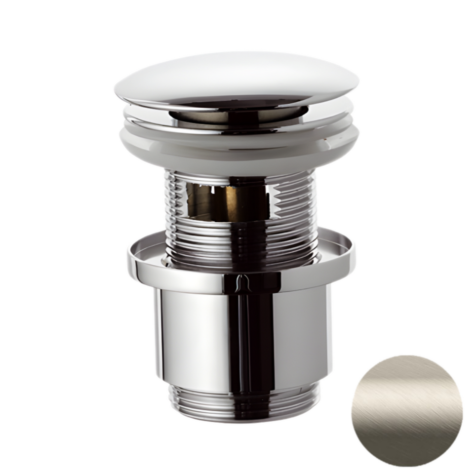 Фото №2  Донный клапан с переливом 1”1/4 Remer 905CC2114XV, сталь