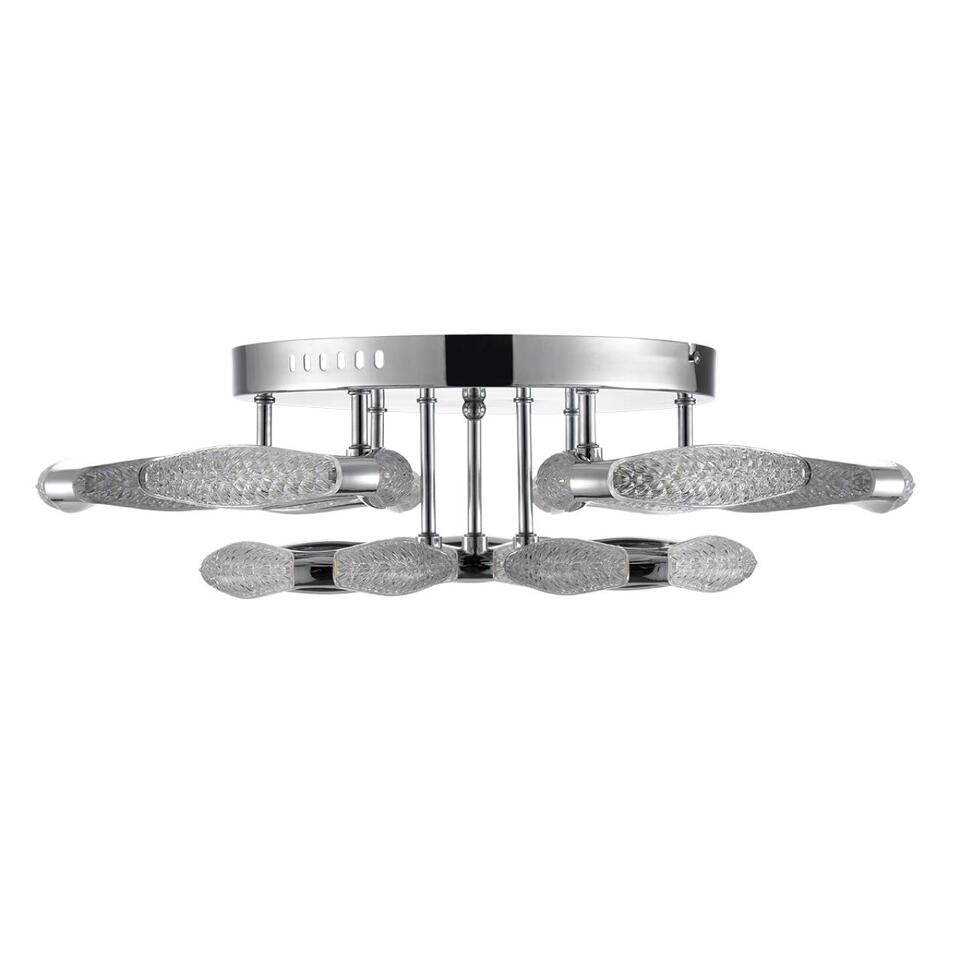 Фото №10  Люстра LUMION 8239/9CL LEDIO LN25 000 хром, металл/пластик Люстра потолочная с ПДУ LED 120W 3000-6000K 220V RUANA