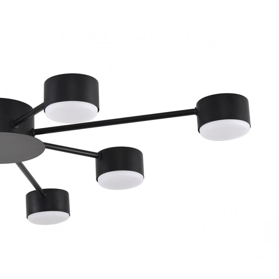 Фото №6  Люстра LUMION 8344/8C COMFI LN26 251 черный, металл Люстра GX53 LED 8*7W 220V TORINA