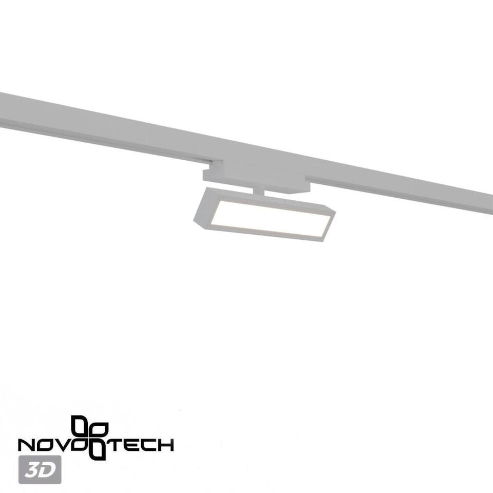 Фото №7  NOVOTECH 359774 PORT NT25 242 белый Светильник однофазный двухжильный трековый с переключ. цв. температуры IP20 LED 12W 180-265V 2700К/3200К/4000К STRATUS