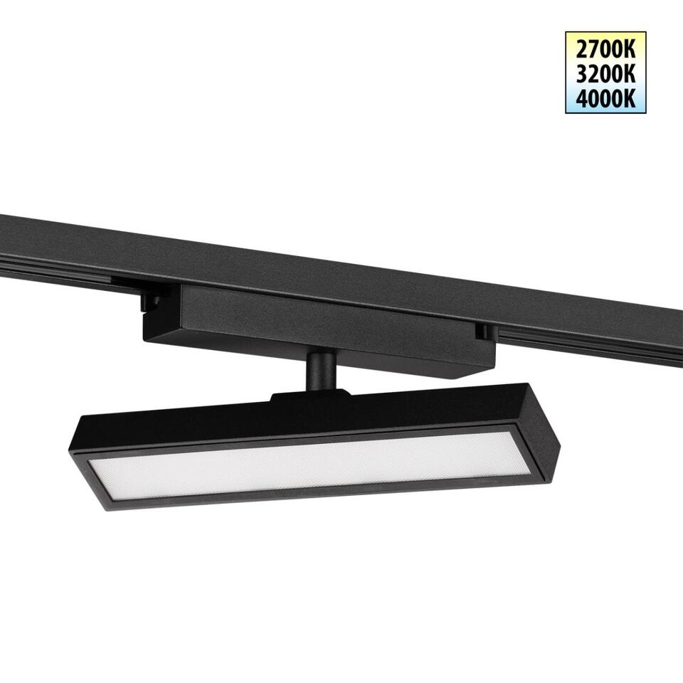 Фото №7  NOVOTECH 359771 PORT NT25 242 черный Светильник однофазный двухжильный трековый с переключ. цв. температуры IP20 LED 12W 180-265V 2700К/3200К/4000К STRATUS