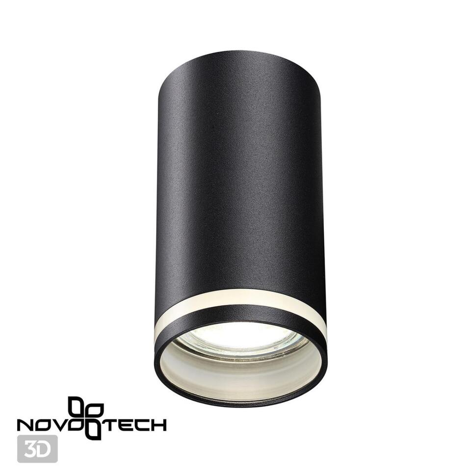 Фото №3  NOVOTECH 370889 OVER NT22 418 черный Светильник накладной IP20 GU10 9W 220V ULAR