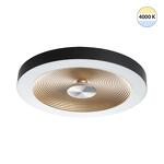 Превью фото №2  Подвесной светильник SONEX 7753/25L MITRA LED SN 535 Светильник пластик/белый/черный/золотой LED 25Вт 4000K D400 IP54 QUANTUM