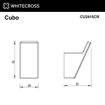 Превью фото №2  Крючок WHITECROSS Cubo CU2415CR (хром)
