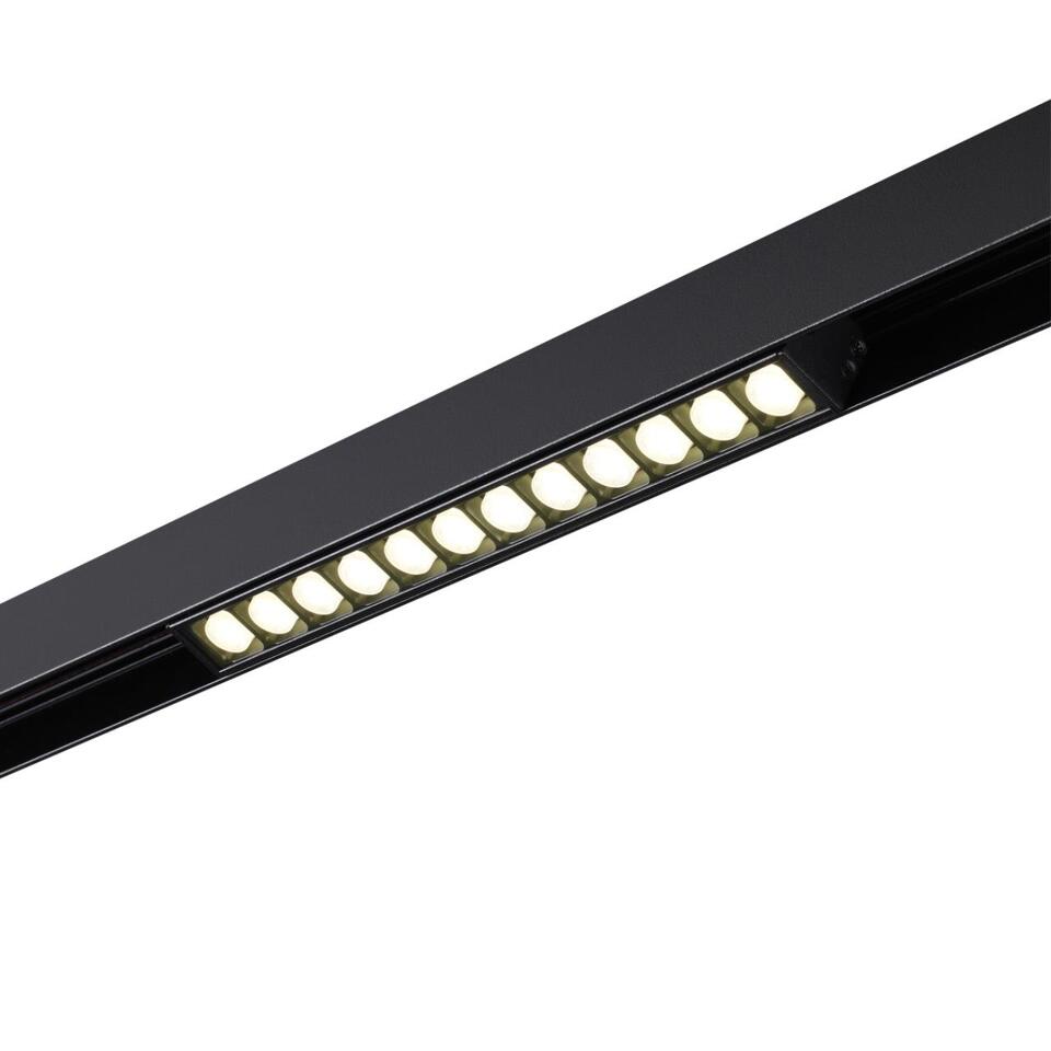 Фото №7  NOVOTECH 358622 SHINO NT21 064 черный Трековый низковольтный св-к диммируемый с ДУ, со сменой цв.температуры IP20 LED 3000~6500К 12W 48V FLUM