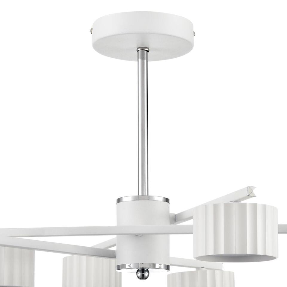 Фото №11  Люстра LUMION 8241/6C COMFI LN26 244 белый/хром, металл Люстра потолочная LED GX53 6*7W 220V KARINA