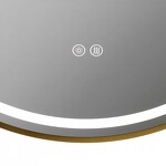 Превью фото №13  Watersense Зеркало Lina Supernova Gold D80, LED подсветка, сенсор, антипар T20123