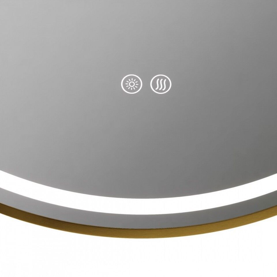 Фото №32  Watersense Зеркало Lina Supernova Gold D80, LED подсветка, сенсор, антипар T20123
