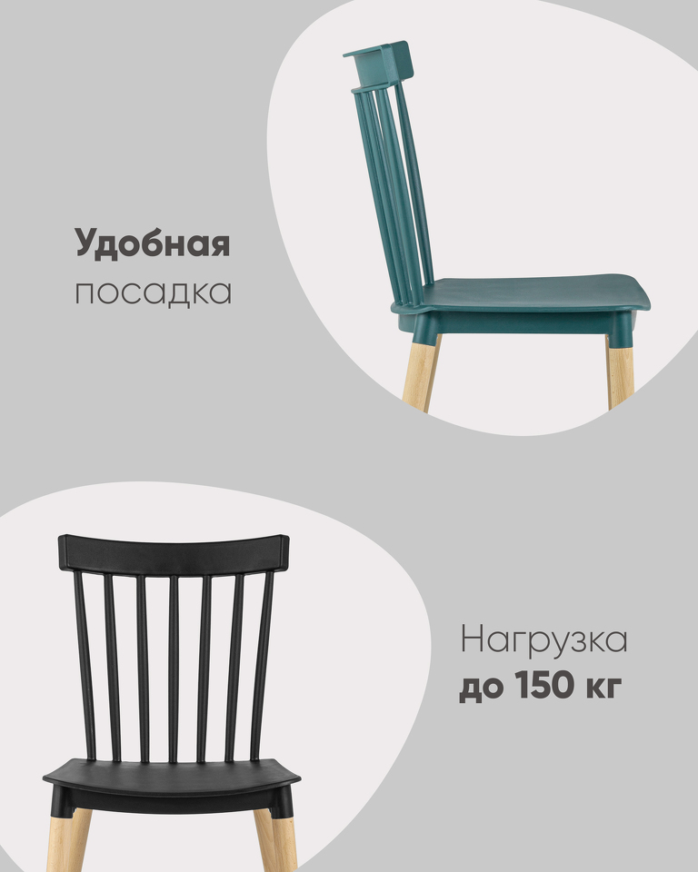 Фото №10  Стул Field пластик черный
