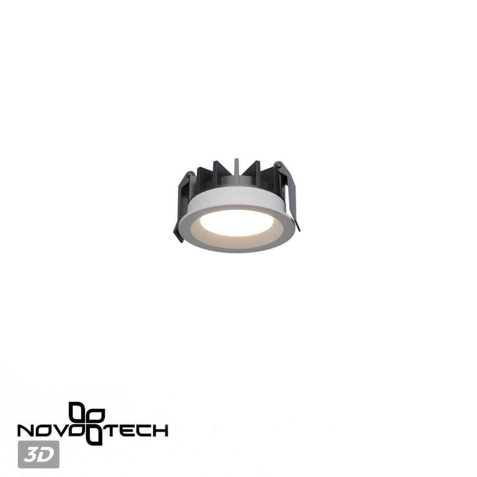 Фото №8  NOVOTECH 359840 WIR NT25 502 белый Светильник встраиваемый с переключателем цв. температуры и угла рассеивания IP44 LED 10W 220-240V 2700К\3200К\4000К RAYNE