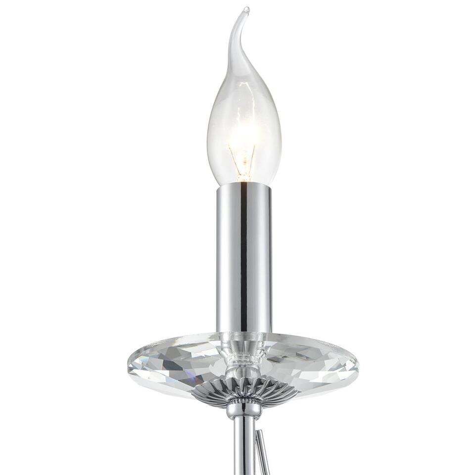 Фото №9  LUMION 8034/1W CLASSI LN26 082 металл/стекло, хром/прозрачный Бра E14 1*40W 220V INCANTO