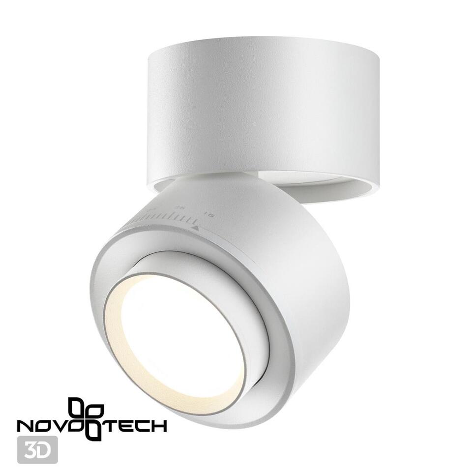 Фото №6  NOVOTECH 358947 OVER NT22 362 белый Светильник накладной светодиодный IP20 LED 4000К 18W 220V EDDY