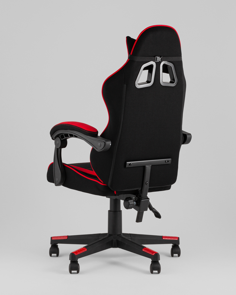 Фото №10  Кресло Кресло спортивное TopChairs Shadow ткань черно-красный