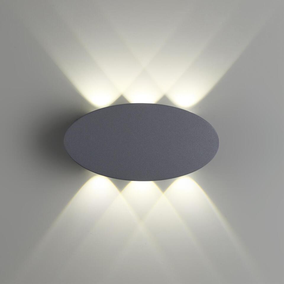Фото №5  NOVOTECH 358563 STREET NT21 734 темно-серый Ландшафтный настенный светильник IP54 LED 4000K 6W 85-265V CALLE