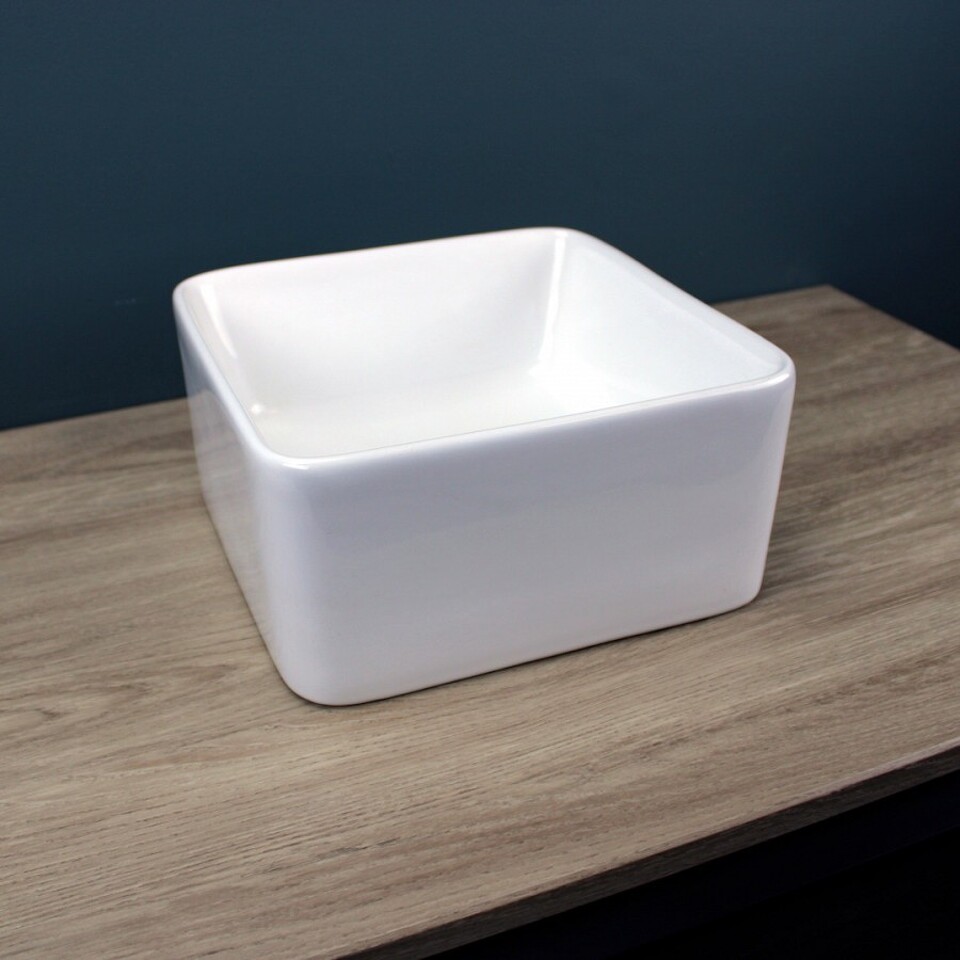 Фото №15  Раковина Teymi Раковина Helmi Mini 24 artceramic, накладная, белая T50303