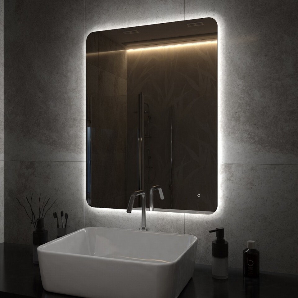 Фото №15  Teymi Зеркало Solli Oreol Pro 60х80, LED подсветка, сенсор