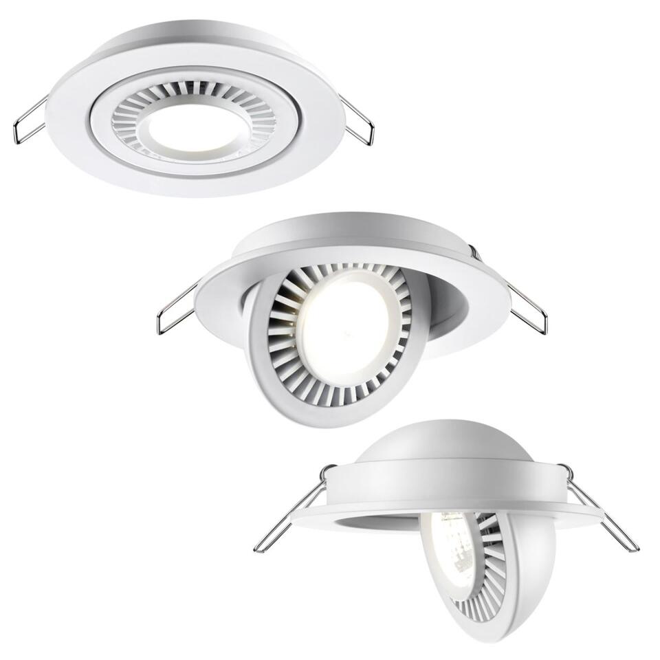 Фото №7  NOVOTECH 358815 SPOT NT21 466 белый Светильник встраиваемый светодиодный IP20 LED 9W 770Лм 4000K 220V GESSO