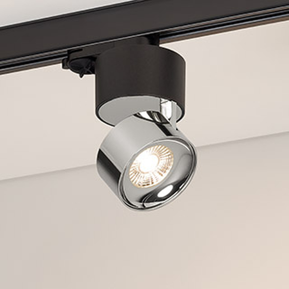 Фото №1  Arlight Светильник SP-PLURIO-TRACK-4TR-R77-9W Day4000 (BK-CHR, 36 deg, 230V) ( IP20 Металл, 3 года)