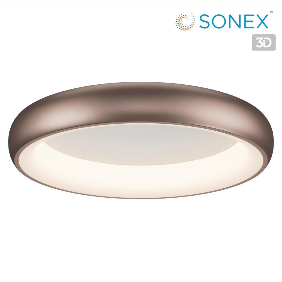 Фото №10  SONEX 7773/56L AVRA LED SN 565 Светильник металл/белый/кофейный LED 56Вт 3000/4000/6000K D500 IP43 ССТ CHOCO