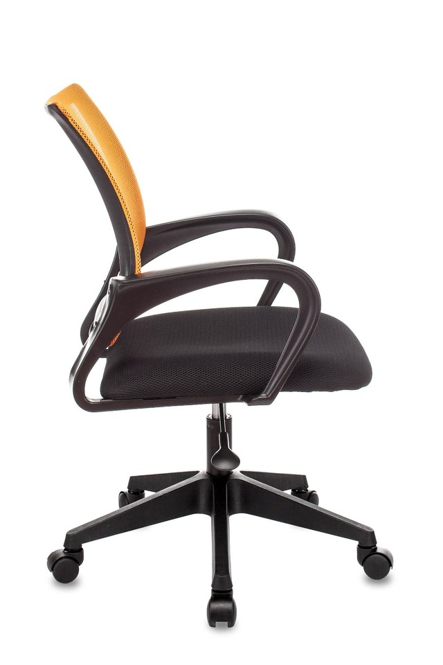 Фото №6  Кресло Кресло офисное TopChairs ST-Basic сетка/ткань оранжевый