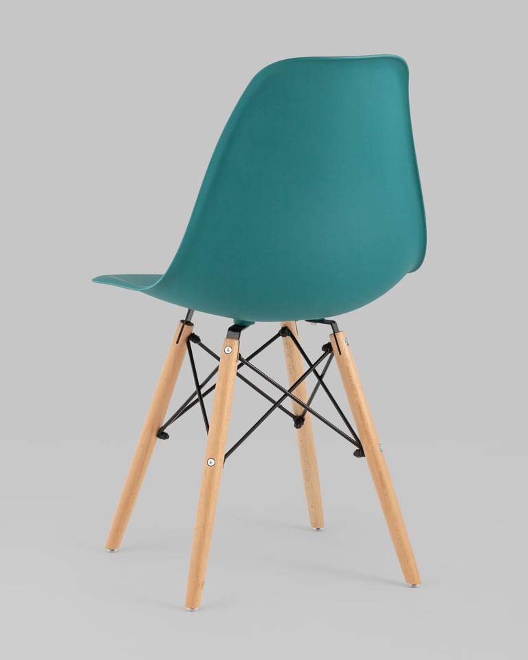 Фото №10  Стул Eames Style DSW темно-бирюзовый x4 (разборный каркас)