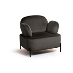 Превью фото №1  Кресло Top concept Кресло Денди, бархат matte 80 серый