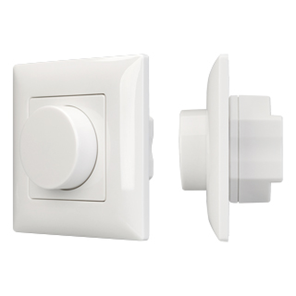 Фото №1  Arlight Панель SMART-P14-DIM-IN White (230V, 3A, 0-10V, Rotary, 2.4G) ( IP20 Пластик, 5 лет)
