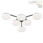 Превью фото №1  Люстра LUMION 8236/6CL LEDIO LN25 000 черный, металл/акрил Люстра потолочная с ПДУ LED 85W 3000-6000К 220V DIDANA