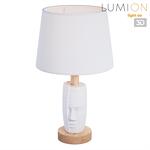 Превью фото №1  Настольная лампа LUMION 8210/1T MODERNI LN26 490 белый, керамика/текстиль Настольная лампа Е27 1*60W 220V VISIONA
