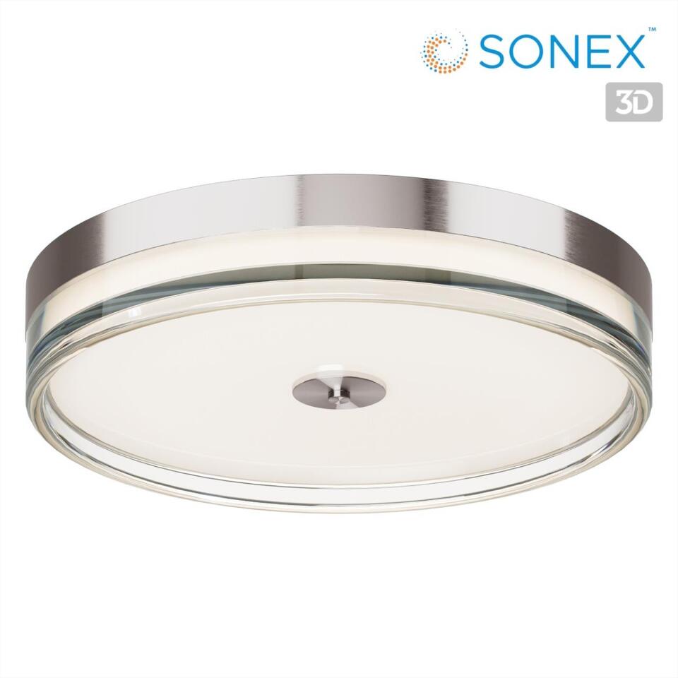 Фото №6  SONEX 7727/76L MITRA LED SN 541 Светильник металл/акрил/никель/прозрачный LED 76Вт 4000K D400 IP20 ETERNA