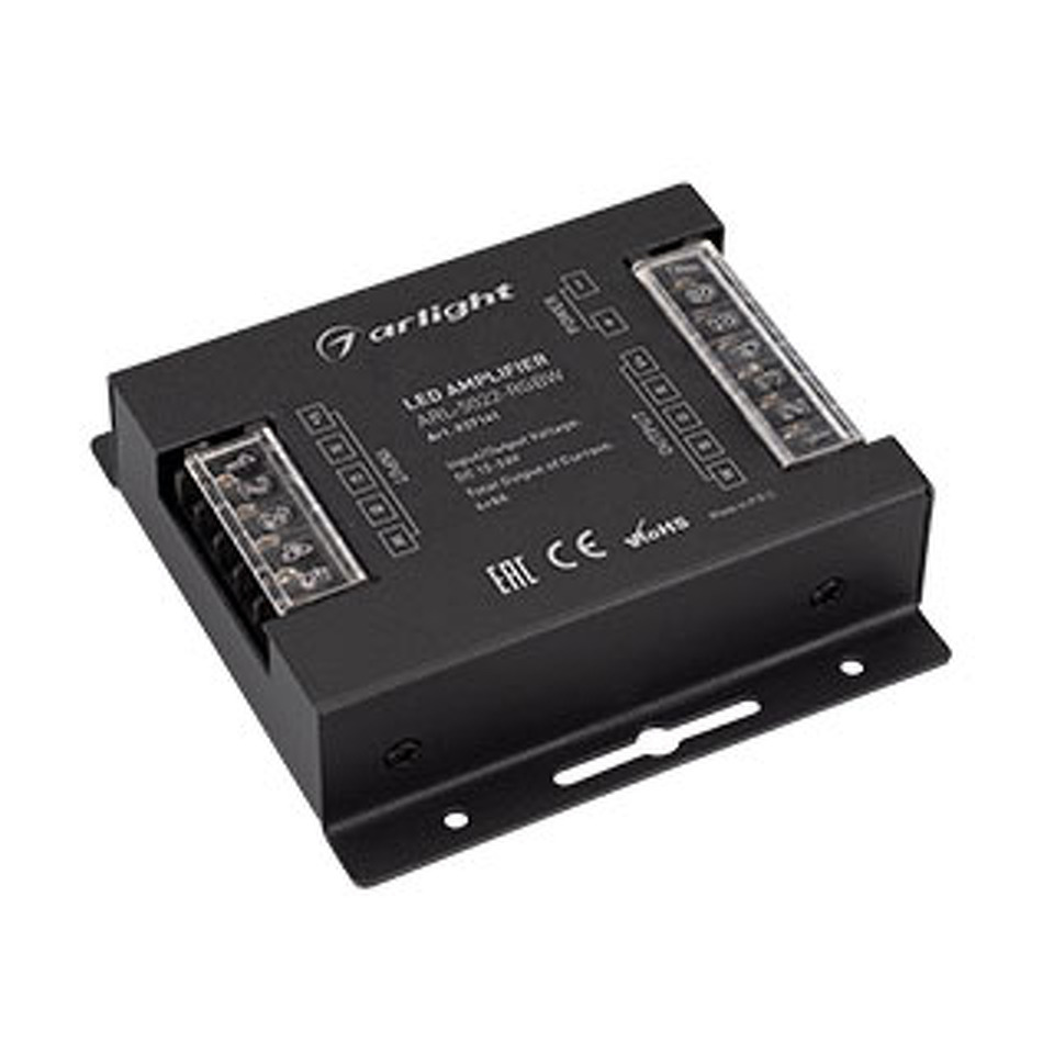 Фото №1  Arlight Усилитель ARL-5022-RGBW (12-24V, 4x8A, 384-768W) ( IP20 Металл, 3 года)