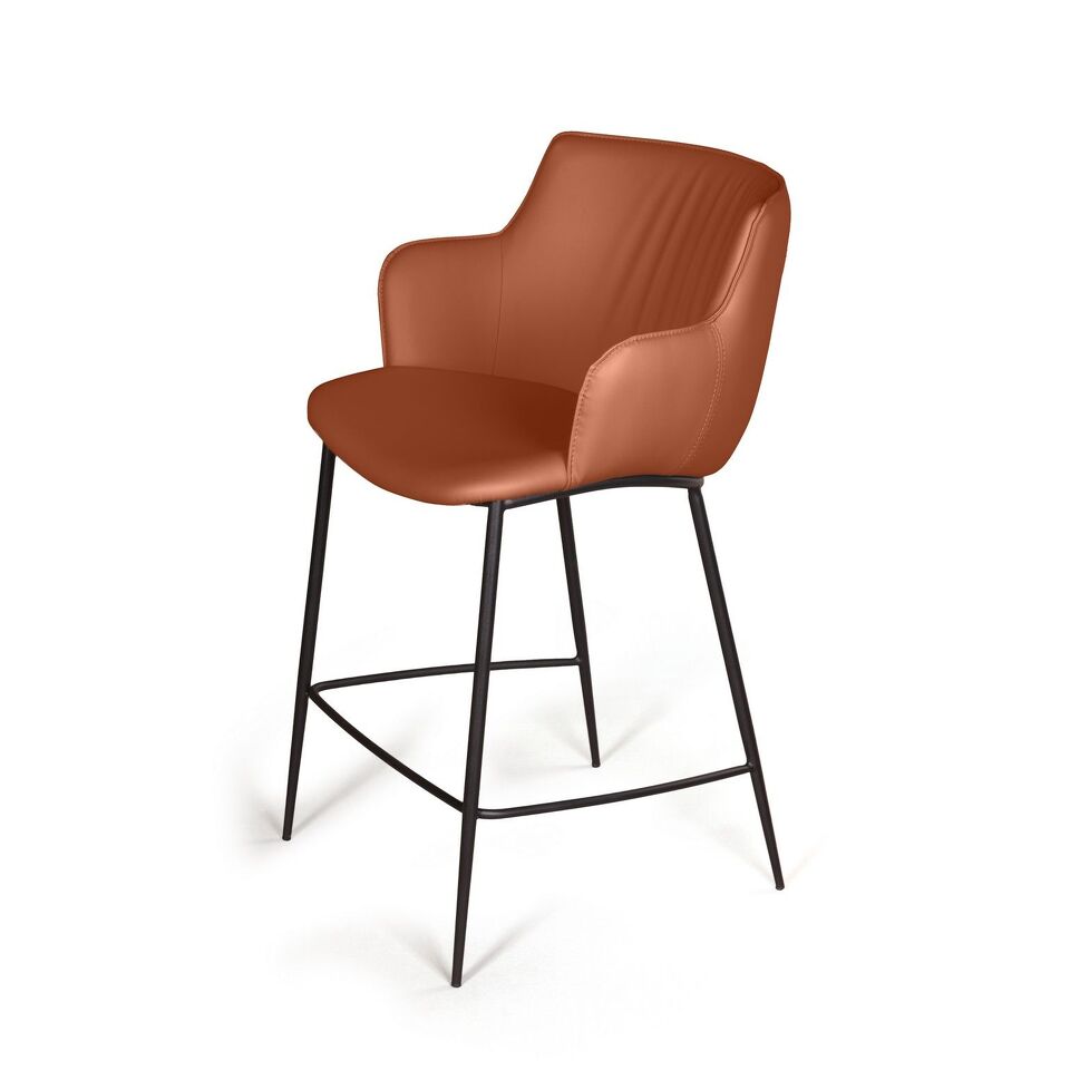 Фото №10  Top concept Стул полубарный София, иск.кожа soft-touch, терракот