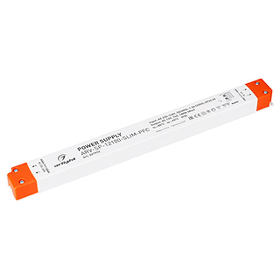 Фото №1  Arlight Блок питания ARV-SP-12180-SLIM-PFC (12V, 15A, 180W) ( IP20 Пластик, 5 лет)