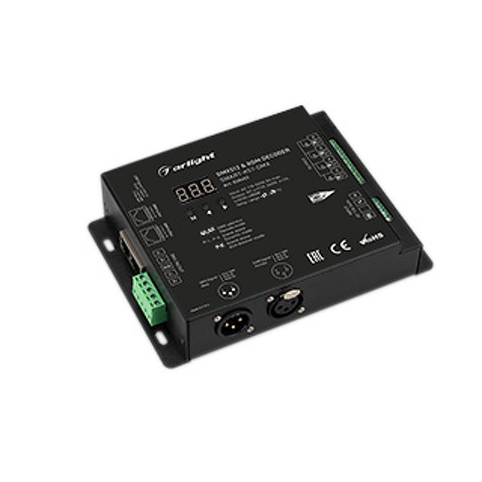 Фото №1  Arlight Декодер SMART-K57-DMX (230V, 4x2A, XLR3) ( IP20 Металл, 5 лет)