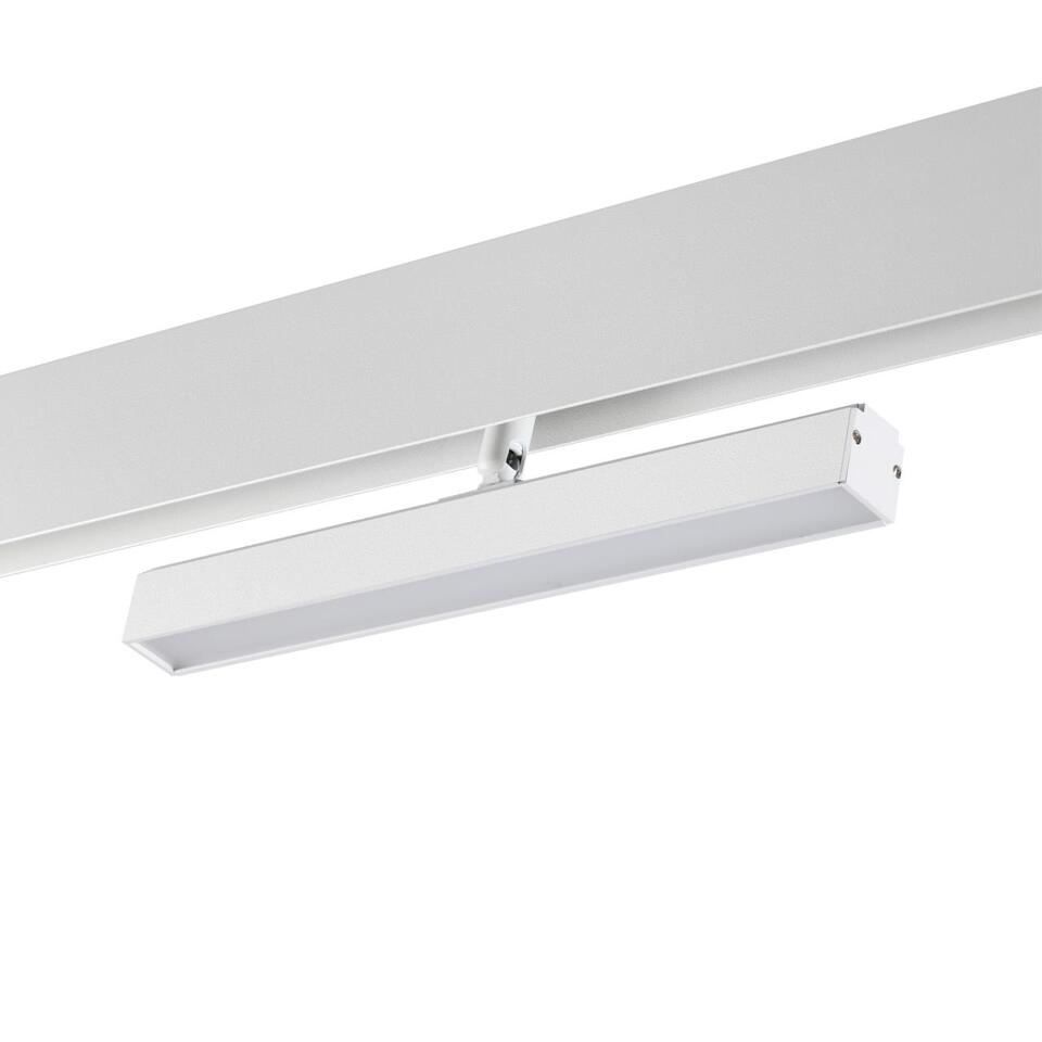 Фото №8  NOVOTECH 358611 SHINO NT21 045 белый Трековый светильник для низковольного шинопровода IP20 LED 4000K 12W 48V FLUM