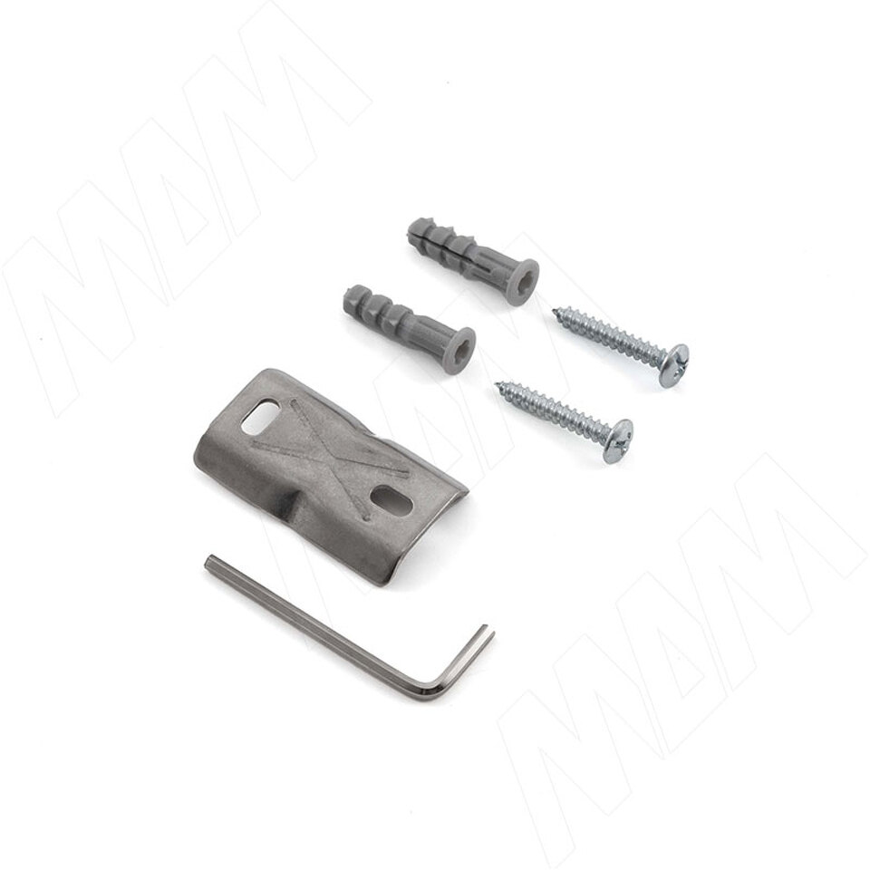 Фото №4  PULSE БЛЕЙД Держатель настенный с стаканом для зубных щеток, хром, стекло матовое, BLADE (BLD.03.PC)