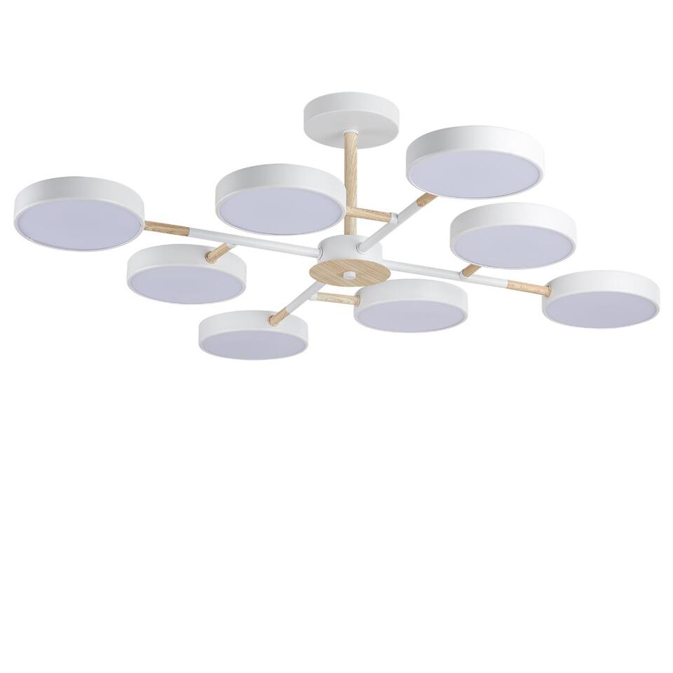 Фото №3  Люстра LUMION 5653/99CL LEDIO LN26 347 белый, дерево Люстра потолочная LED 144W  3000/4000/6000К 220V BRAD