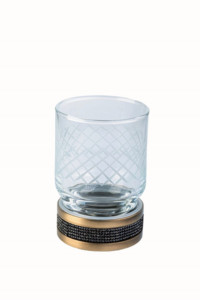 Фото №2  Boheme Настольный стакан ROYALE CRISTAL BLACK BR