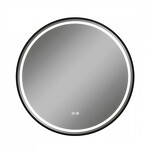 Превью фото №16  Watersense Зеркало Lina Supernova Black D60, LED подсветка, сенсор, антипар T20122