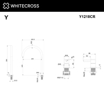 Превью фото №2  Смеситель для умывальника с выносным управлением WHITECROSS Y Y1218CR (хром)