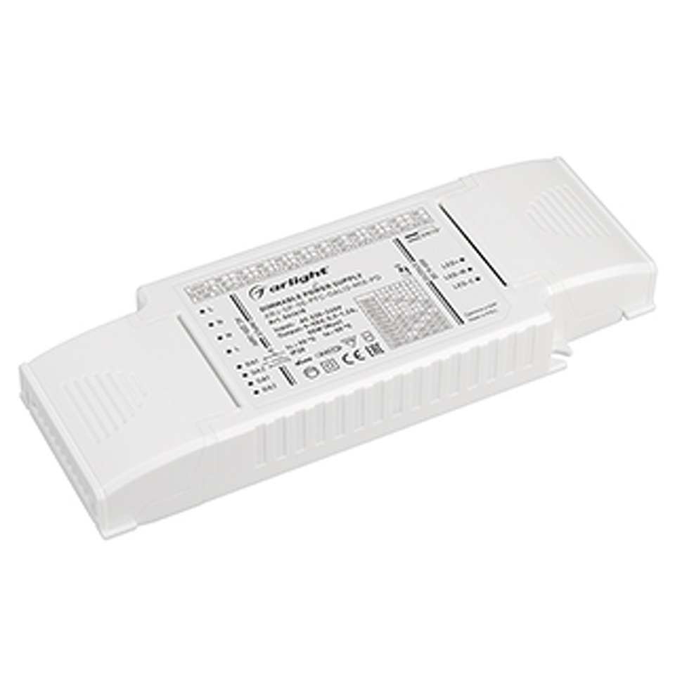 Фото №1  Arlight Блок питания ARJ-SP-50-PFC-DALI2-MIX-PD (50W, 9-55V, 0.7-1.2А) ( IP20 Пластик, 5 лет)