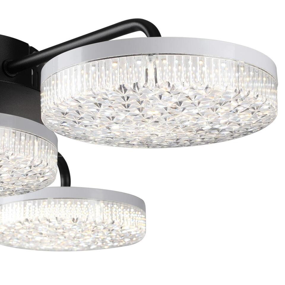 Фото №12  Люстра LUMION 8236/4CL LEDIO LN25 000 черный, металл/акрил Люстра потолочная с ПДУ LED 55W 3000-6000К 220V DIDANA