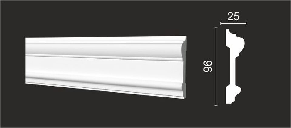 Фото №3  Молдинг Decor-dizayn DD601/Молдинг (96х25x2000мм)/12, шт