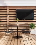 Превью фото №4  Стул обеденный Bertoia черный с черной подушкой