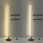 Превью фото №6  NOVOTECH 359347 KONST NT24 048 черный Светильник линейный светодиодный IP20 LED 16W 170-265V 3000K 1232Лм VITZ