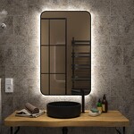 Превью фото №8  Teymi Зеркало Solli Black Soft Line 60x100, LED подсветка, сенсор на взмах T20234S