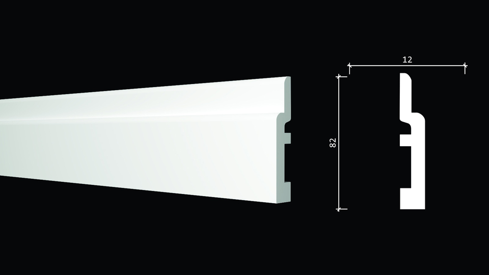 Фото №3  Плинтус Decor-dizayn DD703/Плинтус (80х12x2000мм)/22, шт