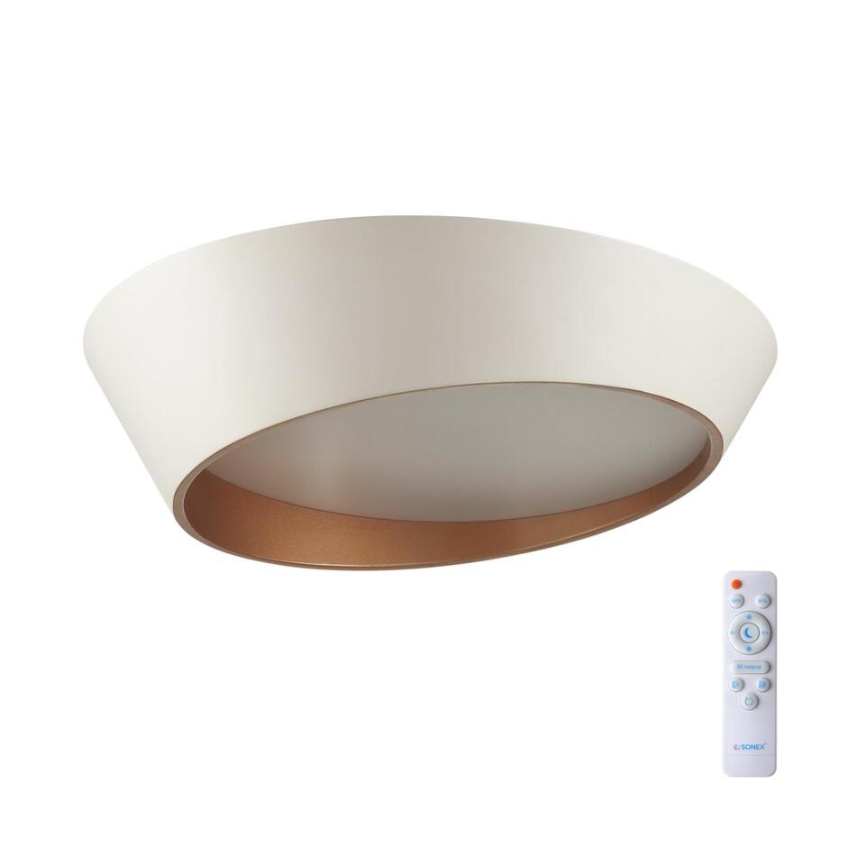 Фото №8  SONEX 7693/60L AVRA LED SN 587 Светильник металл/акрил/белый/золотистый LED 60Вт 3000-6000K D500 IP20 пульт ДУ APEX